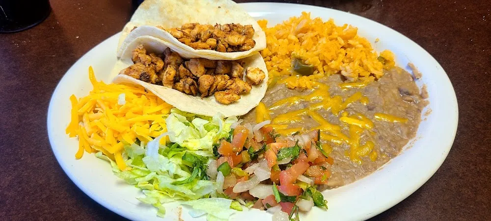 Taco Rice and Beans or Fries